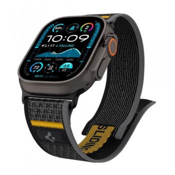 Λουράκι Spigen Athlex Air Apple Watch 6/ 7/ 8/ 9/ 10/ SE/ Ultra 1/ 2 (44/ 45/ 46/ 49mm) Active Μαύρο