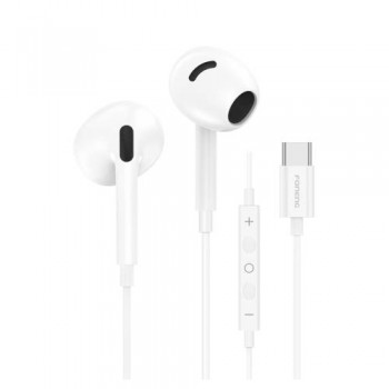 Hands Free Stereo Foneng T66 USB C Λευκό