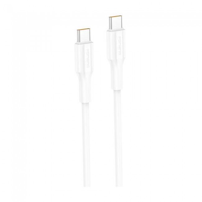 Καλώδιο Σύνδεσης USB 2.0 Foneng XS01 USB C σε USB C 60W 1m Λευκό Καλώδιο Σύνδεσης USB 2.0 Foneng XS01 USB C σε USB C 60W 1m Λευκό