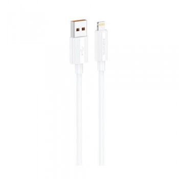 Καλώδιο Σύνδεσης USB 2.0 Foneng XS07 USB A σε Lightning 2.4Α 1.2m Λευκό
