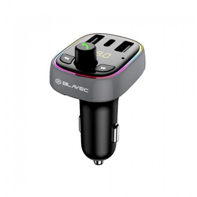 Φορτιστής Αυτοκινήτου + Bluetooth MP3 + Πομπός FM Blavec TR-03 με Διπλή Έξοδο USB A & USB C PD 30W Μαύρο Φορτιστής Αυτοκινήτου + Bluetooth MP3 + Πομπός FM Blavec TR-03 με Διπλή Έξοδο USB A & USB C PD 30W Μαύρο
