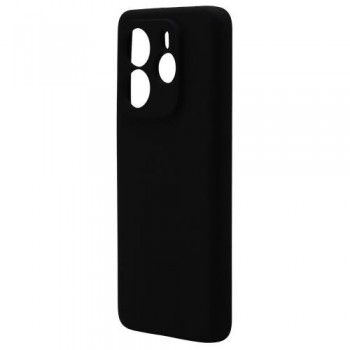 Θήκη Liquid Silicon inos Xiaomi Redmi Note 14 5G Velvet Μαύρο