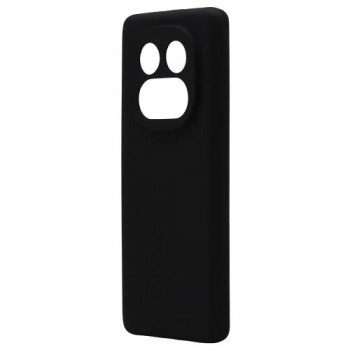 Θήκη Liquid Silicon inos Xiaomi Redmi Note 14 Pro 4G Velvet Μαύρο