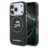 Θήκη Σιλικόνης Karl Lagerfeld Apple iPhone 17 Pro Magsafe Glitter Karl & Choupette Heads Μαύρο