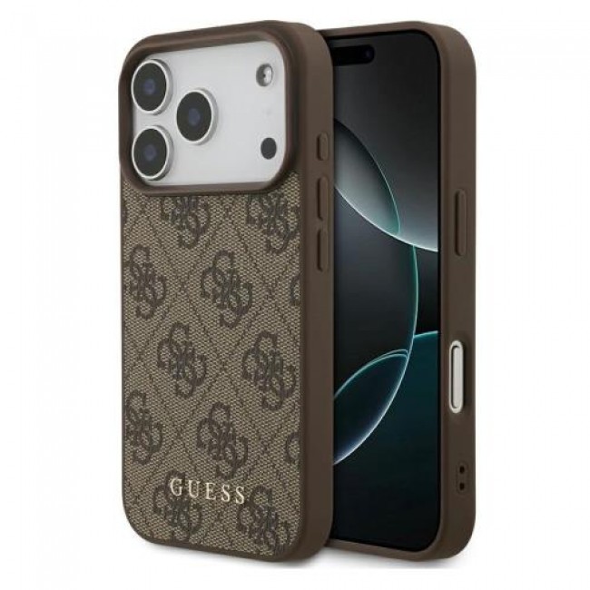 Θήκη PU Guess Apple iPhone 17 Pro Hardcase Classic Logo 4G Καφέ Θήκη PU Guess Apple iPhone 17 Pro Hardcase Classic Logo 4G Καφέ