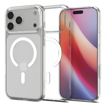 Θήκη TPU Spigen Liquid Crystal Apple iPhone 17 Pro Διάφανο-Λευκό