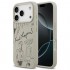 Θήκη TPU Karl Lagerfeld Apple iPhone 17 Pro Hardcase Grained Pattern Logo Γκρι