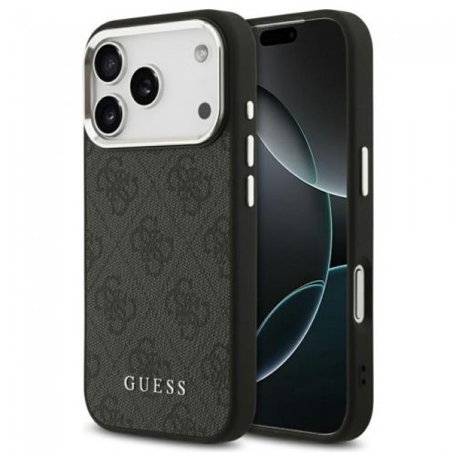 Θήκη PU Guess MagSafe Apple iPhone 17 Pro Hardcase Classic Logo 4G Μαύρο Θήκη PU Guess MagSafe Apple iPhone 17 Pro Hardcase Classic Logo 4G Μαύρο