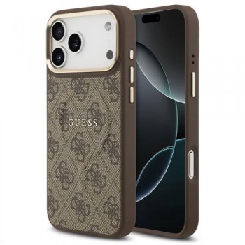 Θήκη PU Guess MagSafe Apple iPhone 17 Pro Max Hardcase Classic 4G Καφέ Θήκη PU Guess MagSafe Apple iPhone 17 Pro Max Hardcase Classic 4G Καφέ