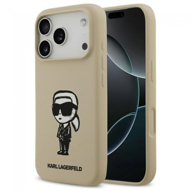 Θήκη Σιλικόνης Karl Lagerfeld Apple iPhone 17 Pro Sketch & Logo Karl Καφέ Θήκη Σιλικόνης Karl Lagerfeld Apple iPhone 17 Pro Sketch & Logo Karl Καφέ