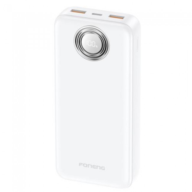 Φορτιστής Ανάγκης Foneng PX102 PD 22.5W 20000mAh με 2 Θύρες USB A & 1 Θύρα USB C Λευκό