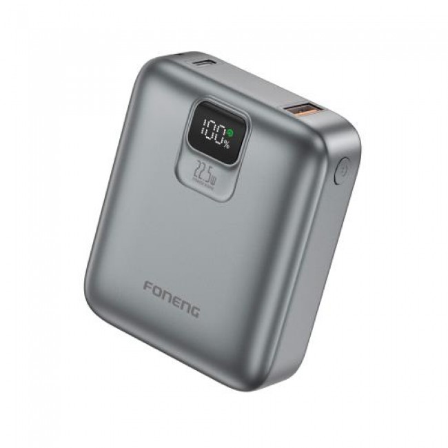 Φορτιστής Ανάγκης Foneng PX129 Mini 22.5W 10000mAh με 2 Θύρες Σκούρο Γκρι