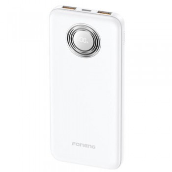 Φορτιστής Ανάγκης Foneng PX101 PD 22.5W 10000mAh με 2 Θύρες USB A & 1 Θύρα USB C Λευκό