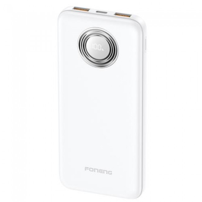 Φορτιστής Ανάγκης Foneng PX101 PD 22.5W 10000mAh με 2 Θύρες USB A & 1 Θύρα USB C Λευκό Φορτιστής Ανάγκης Foneng PX101 PD 22.5W 10000mAh με 2 Θύρες USB A & 1 Θύρα USB C Λευκό
