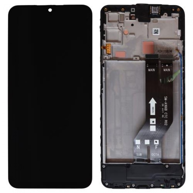 Οθόνη με Touch Screen Samsung A165 Galaxy A16 με SUP Board Μαύρο (Original)