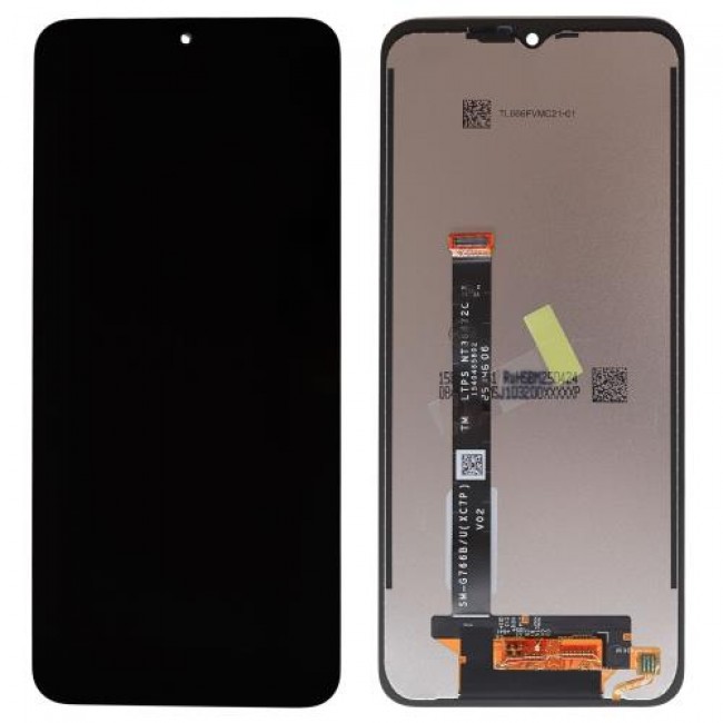 Οθόνη με Touch Screen Samsung G766B Galaxy Xcover 7 Pro Μαύρο (Original)