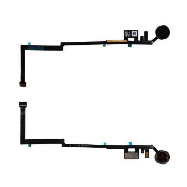 Καλώδιο Πλακέ με Εξωτερικό Κεντρικό Πλήκτρο Home Apple iPad 9,7'' 2017/ 2018 Μαύρο (OEM)