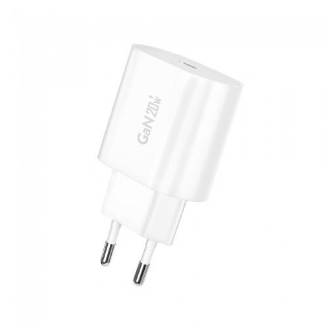 Φορτιστής Ταξιδίου Ταχείας Φόρτισης Foneng EU39 με Έξοδο USB C GaN PD 20W 3A Λευκό