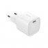 Φορτιστής Ταξιδίου Ταχείας Φόρτισης Devia RLC-543 Mini με Απλή Έξοδο USB C PD 20W GaN Extreme Λευκό