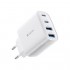 Φορτιστής Ταξιδίου Ταχείας Φόρτισης Devia RCE-4001AACCL με Τετραπλή Έξοδο 2xUSB A & 2xUSB C PD QC 40W Pro1 Λευκό