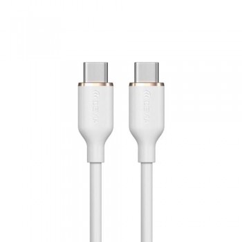 Καλώδιο Σύνδεσης USB 2.0 Devia EC632 USB C σε USB C PD 60W 1.2m Jelly Λευκό
