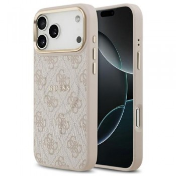 Θήκη PU Guess MagSafe Apple iPhone 17 Pro Max Hardcase Classic 4G Ροζ Θήκη PU Guess MagSafe Apple iPhone 17 Pro Max Hardcase Classic 4G Ροζ