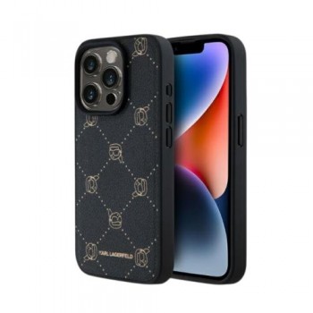 Θήκη PU Karl Lagerfeld Magsafe Apple iPhone 15 Pro Max Leather Karl Head Μαύρο Θήκη PU Karl Lagerfeld Magsafe Apple iPhone 15 Pro Max Leather Karl Head Μαύρο