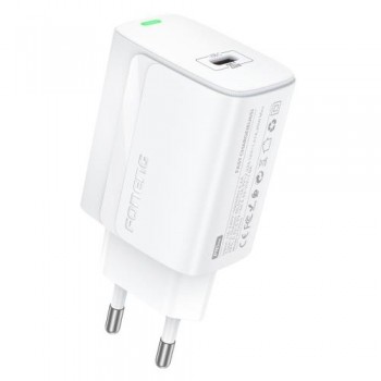 Φορτιστής Ταξιδίου Ταχείας Φόρτισης Foneng EU65 με Έξοδο USB C PD 20W 3A Λευκό Φορτιστής Ταξιδίου Ταχείας Φόρτισης Foneng EU65 με Έξοδο USB C PD 20W 3A Λευκό