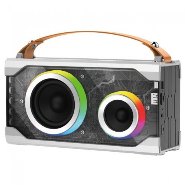 Φορητό Ηχείο Bluetooth Foneng M2 Colorful BT 5.1 5000mAh 15W Γκρι