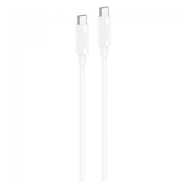 Καλώδιο Σύνδεσης USB 2.0 Foneng XS07 USB C σε USB C 60W 1.2m Λευκό
