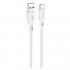 Καλώδιο Σύνδεσης USB 2.0 Foneng XS11 Braided USB A σε USB C 18W 1m Λευκό