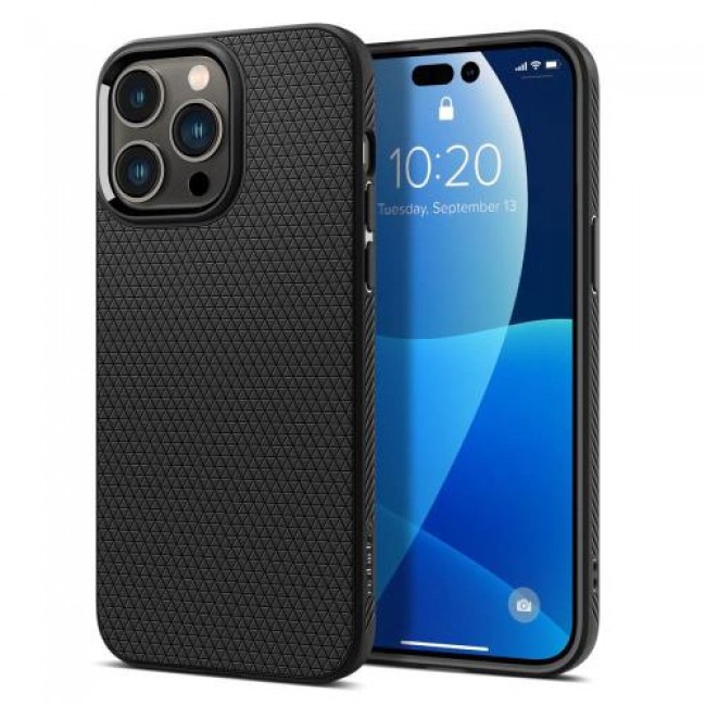 Θήκη Soft TPU Spigen Liquid Air Apple iPhone 14 Pro Max Μαύρο