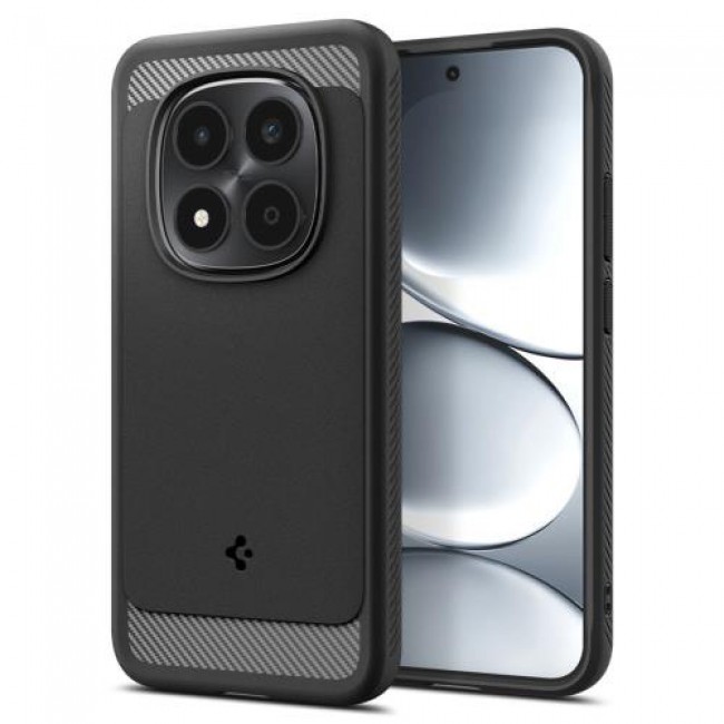 Θήκη Soft TPU Spigen Rugged Armor Xiaomi Redmi Note 15 Pro 5G Μαύρο