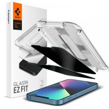 Tempered Glass Full Face Spigen Glas.tR EZ-FIT Privacy Apple iPhone 13/ 13 Pro/ 14/ 16e (2 τεμ.) Tempered Glass Full Face Spigen Glas.tR EZ-FIT Privacy Apple iPhone 13/ 13 Pro/ 14/ 16e (2 τεμ.)