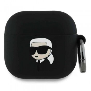 Θήκη Σιλικόνης Karl Lagerfeld Apple AirPods 4 (2024) Karl Head 3D Μαύρο Θήκη Σιλικόνης Karl Lagerfeld Apple AirPods 4 (2024) Karl Head 3D Μαύρο