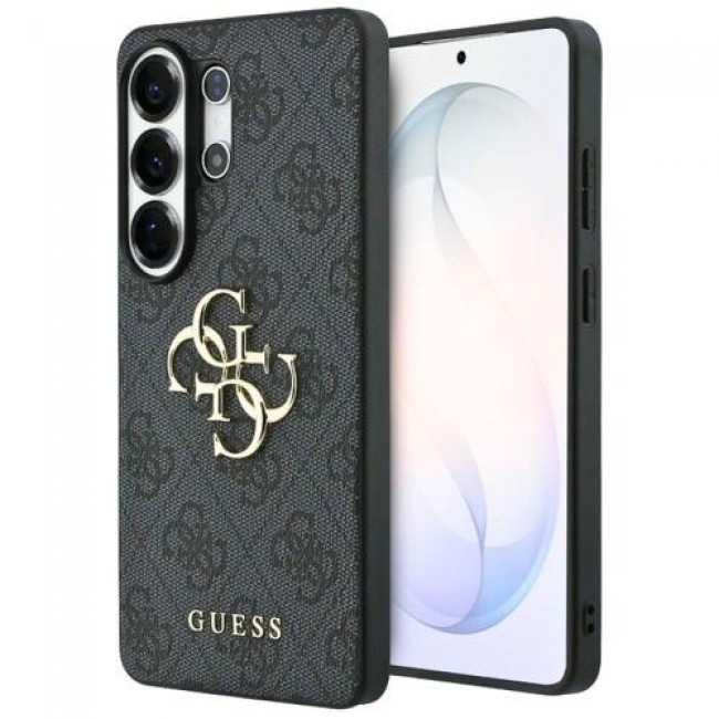 Θήκη PU Guess Samsung Galaxy S26 Ultra Hardcase Big Logo 4G Μαύρο