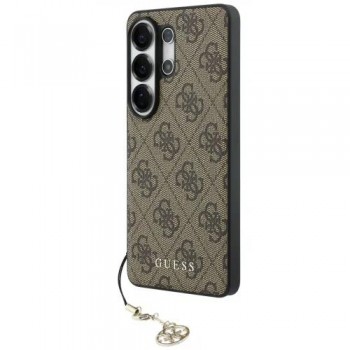 Θήκη PU Guess Samsung Galaxy S26 Ultra Hardcase Classic Logo Charm 4G Καφέ