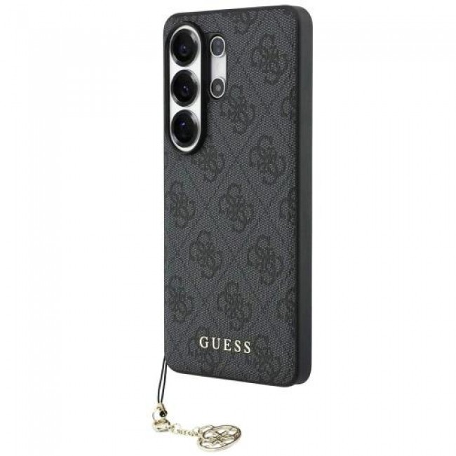 Θήκη PU Guess Samsung Galaxy S26 Ultra Hardcase Classic Logo Charm 4G Μαύρο