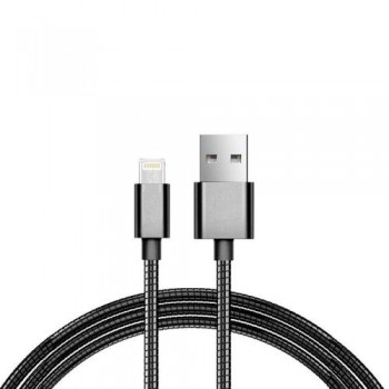 Καλώδιο Σύνδεσης USB 2.0 Spring inos USB A σε Lightning 1m Μαύρο