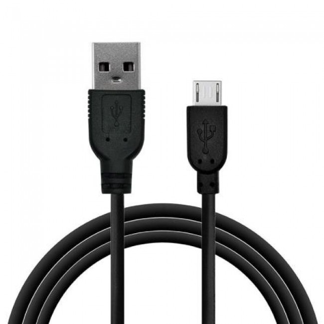 Καλώδιο Σύνδεσης USB 2.0 inos USB A σε Micro USB 10W 2m Μαύρο