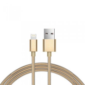 Καλώδιο Σύνδεσης USB 2.0 Spring inos USB A σε Lightning 1m Χρυσό