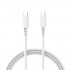 Καλώδιο Σύνδεσης USB 2.0 inos USB C σε USB C 60W 2m Λευκό