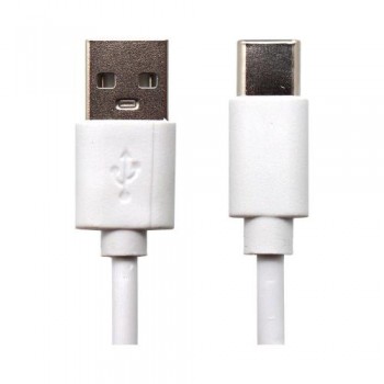 Καλώδιο Σύνδεσης USB 2.0 USB A σε USB C 10W 0.3m Λευκό (Ασυσκεύαστο)