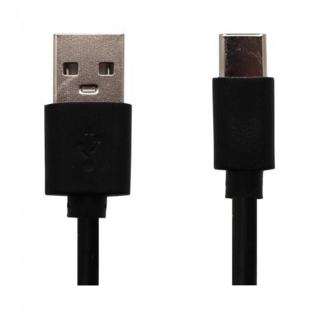 Καλώδιο Σύνδεσης USB 2.0 USB A σε USB C 10W 0.3m Μαύρο (Ασυσκεύαστο)