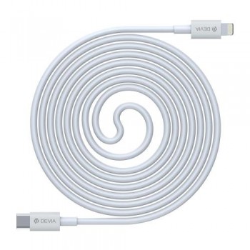 Καλώδιο Σύνδεσης USB 2.0 Devia EC146 USB C σε Lightning PD 20W 1m Smart Λευκό