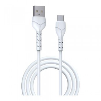 Καλώδιο Σύνδεσης USB 2.0 Devia EC145 USB A σε USB C 10.5W 1m Kintone Λευκό