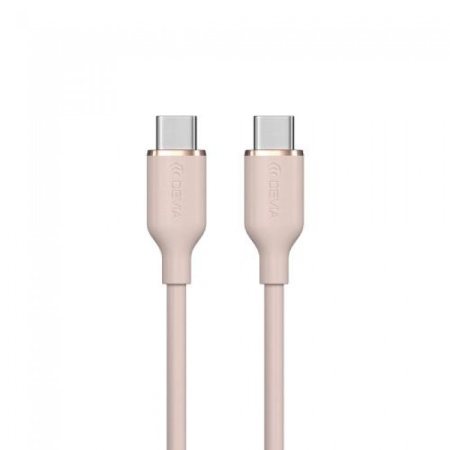 Καλώδιο Σύνδεσης USB 2.0 Devia EC632 USB C σε USB C PD 60W 1.2m Jelly Ροζ