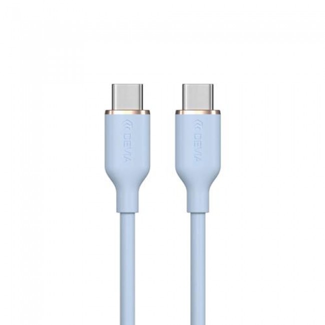 Καλώδιο Σύνδεσης USB 2.0 Devia EC632 USB C σε USB C PD 60W 1.2m Jelly Μπλε