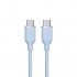 Καλώδιο Σύνδεσης USB 2.0 Devia EC632 USB C σε USB C PD 60W 1.2m Jelly Μπλε