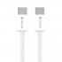Καλώδιο Σύνδεσης USB 2.0 Devia EC325 Braided USB C σε USB C PD 60W 1m Smart Λευκό